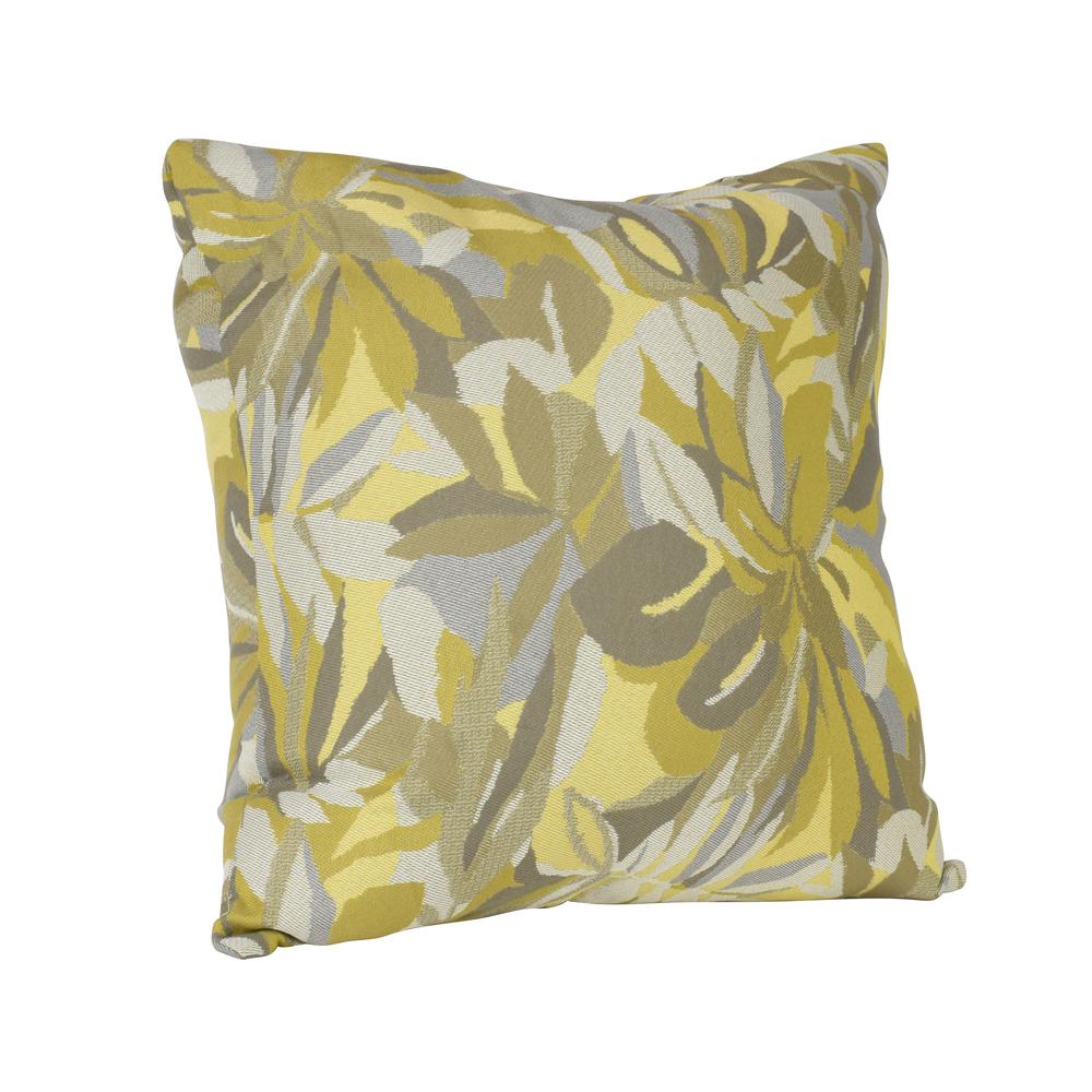 24"x 24" Pacifica Lounge  Throw Pillow by in Dewey Yellow. Picture 2