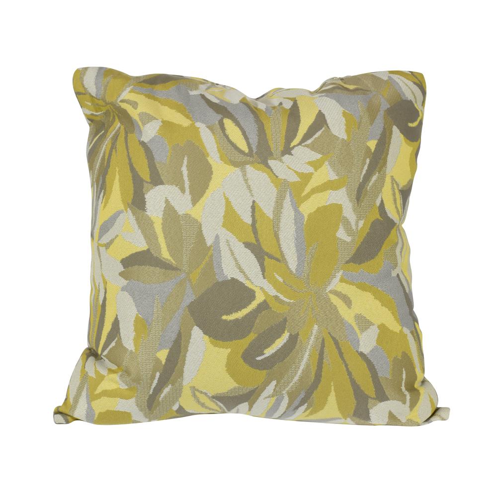 24"x 24" Pacifica Lounge  Throw Pillow by in Dewey Yellow. Picture 3