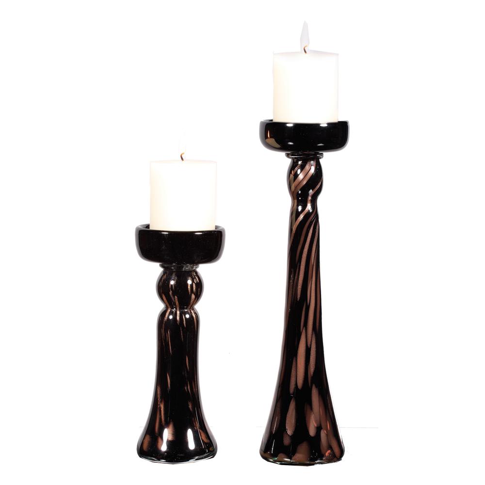 Glass Candleholder Set. The main picture.