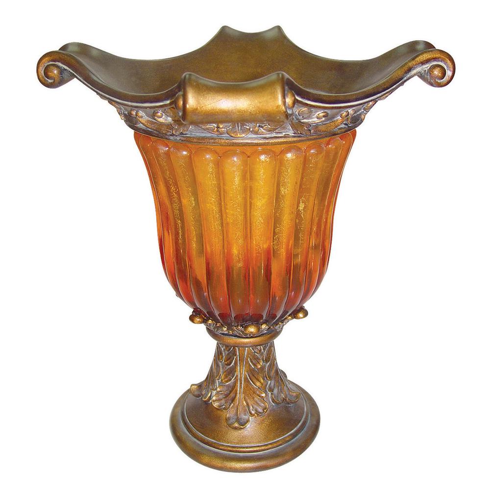 Gold Amber Vase. Picture 1