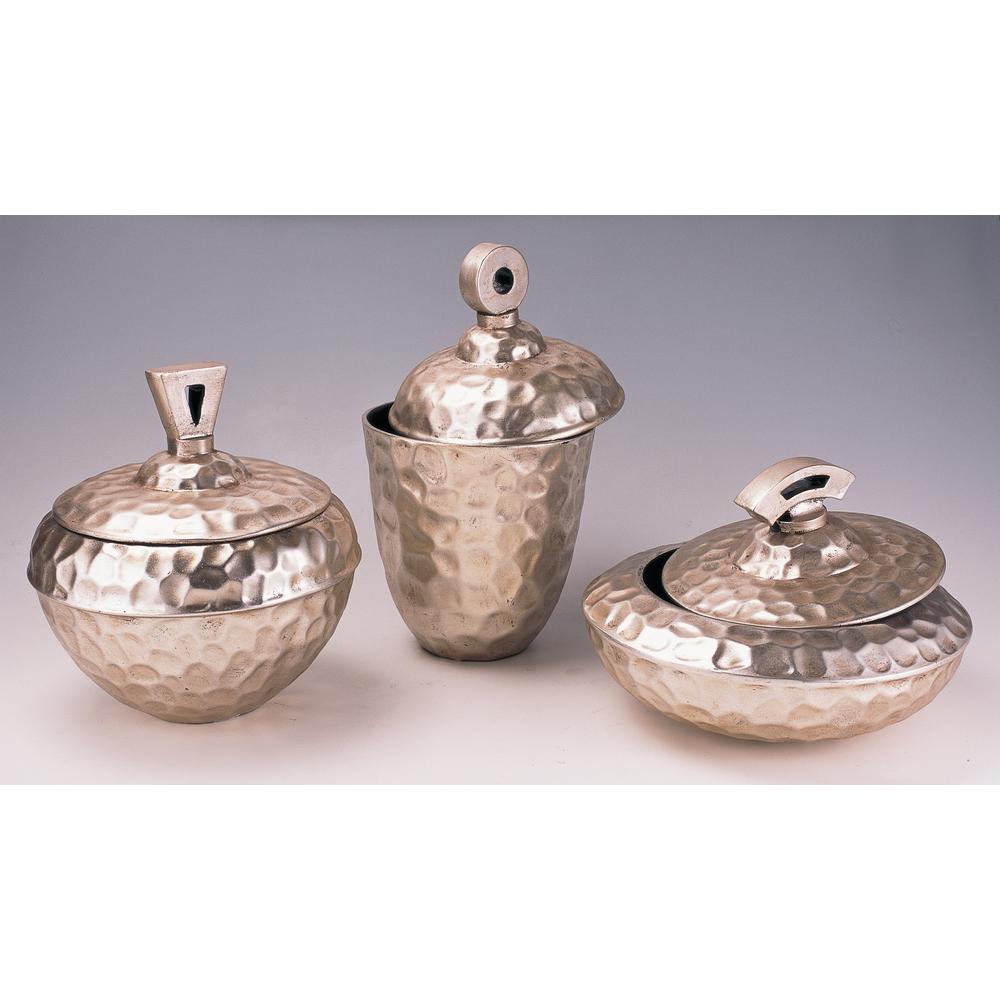 Kira Silver Trinket Boxes (Set Of 3). The main picture.