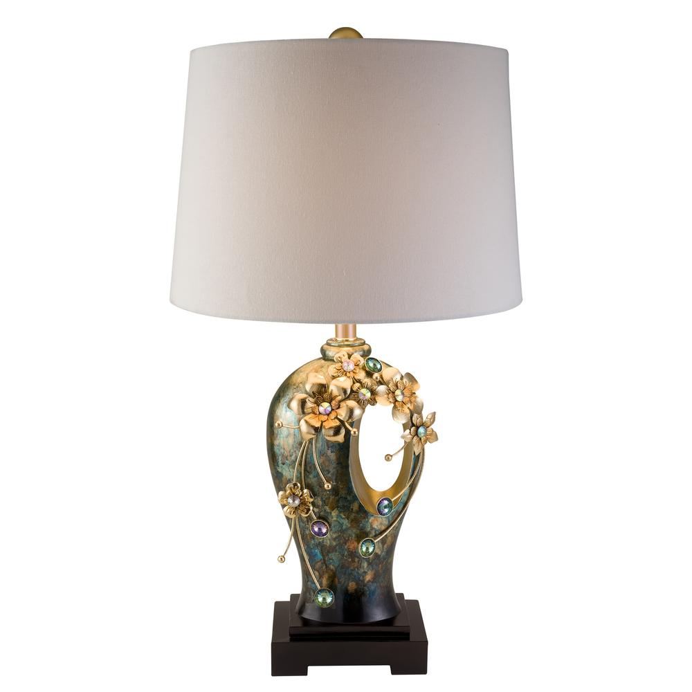 Virgo Orchid Table Lamp. Picture 1
