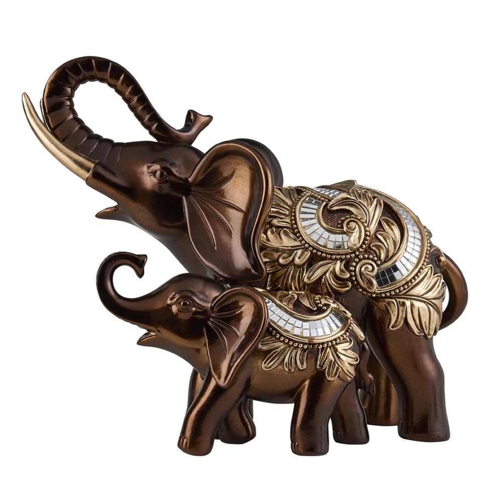10"H Daliyah Decorative Elephant. Picture 1