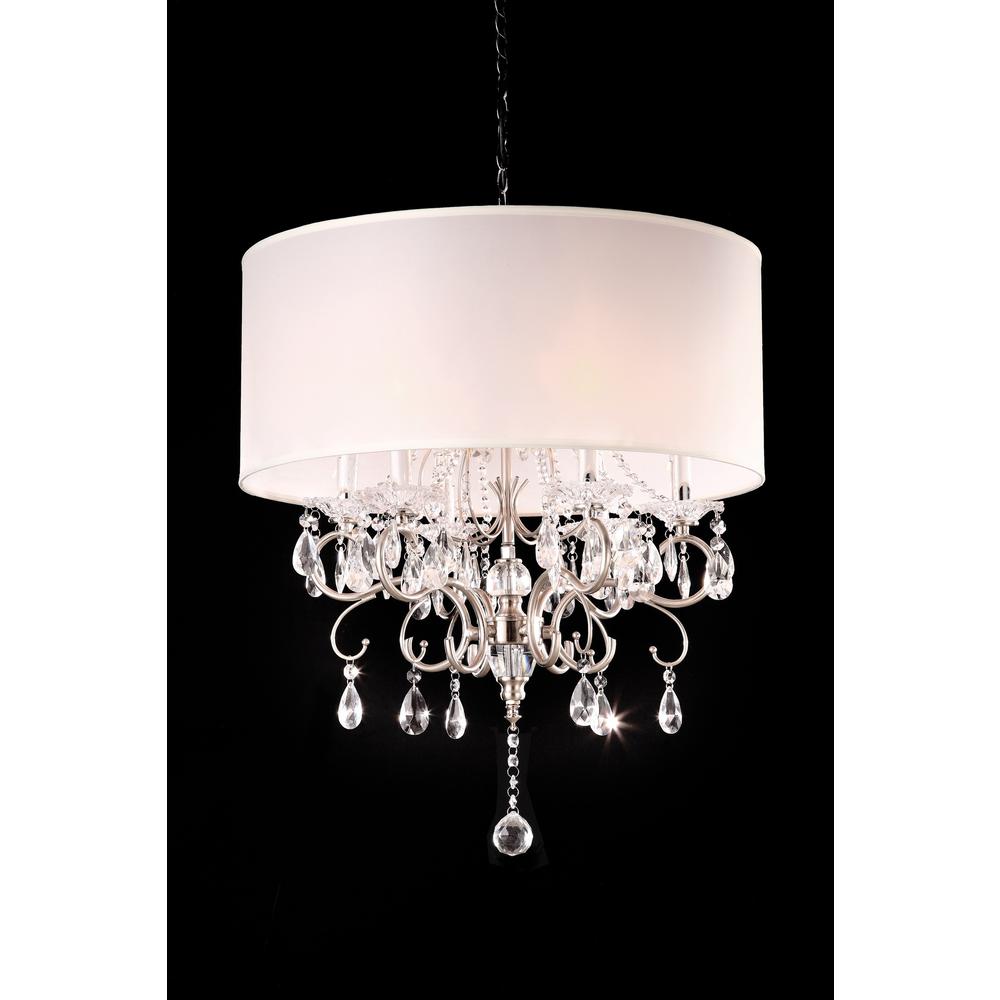 Crystal Silver Chandelier. The main picture.
