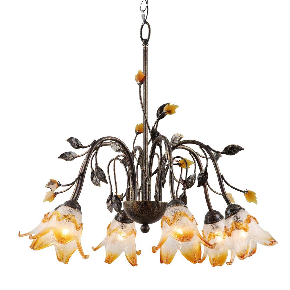 Windance Floral Ceiling Lamp. Picture 1