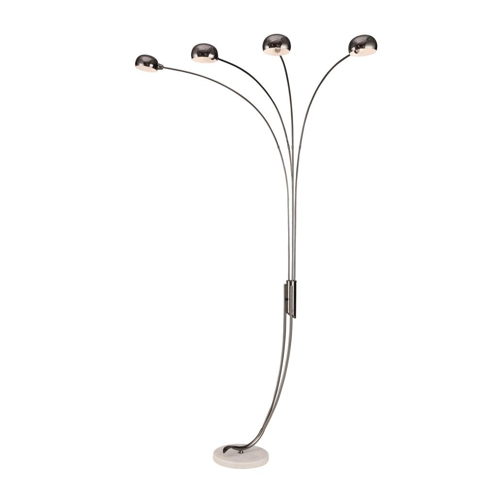 Chrome Metal Arch Lamp. Picture 1