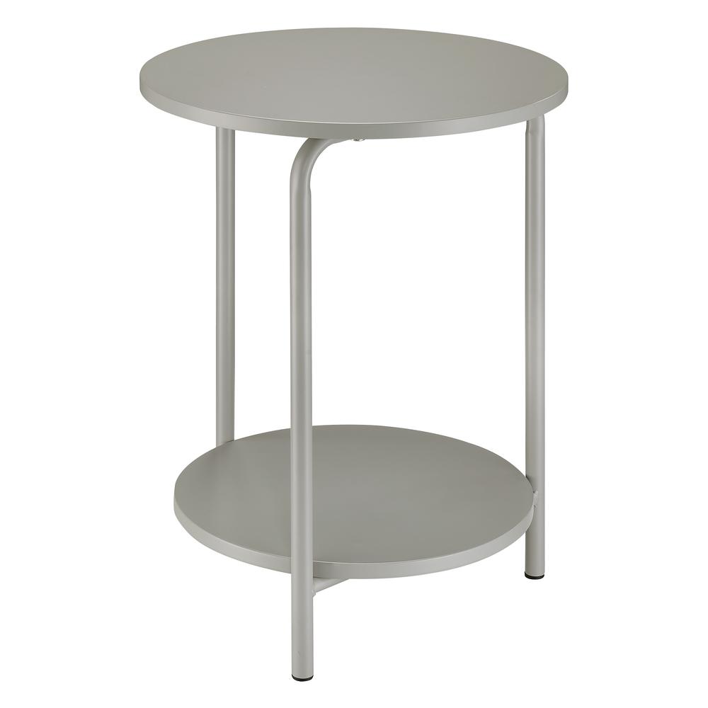 Elgin Metal Accent Table in Grey. Picture 1