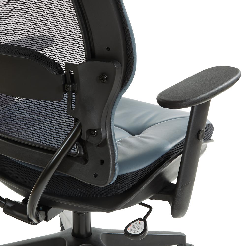 Dark Air Grid® Back Managers Chair, Black/Blue. Picture 10