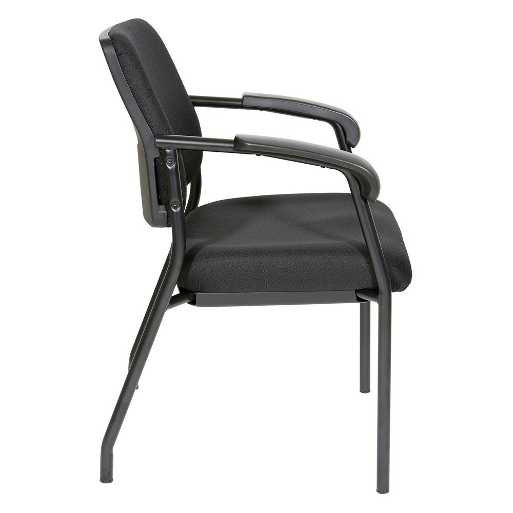 Visitor’s Chair Black Frame Padded Arms, 83710B-231. Picture 4