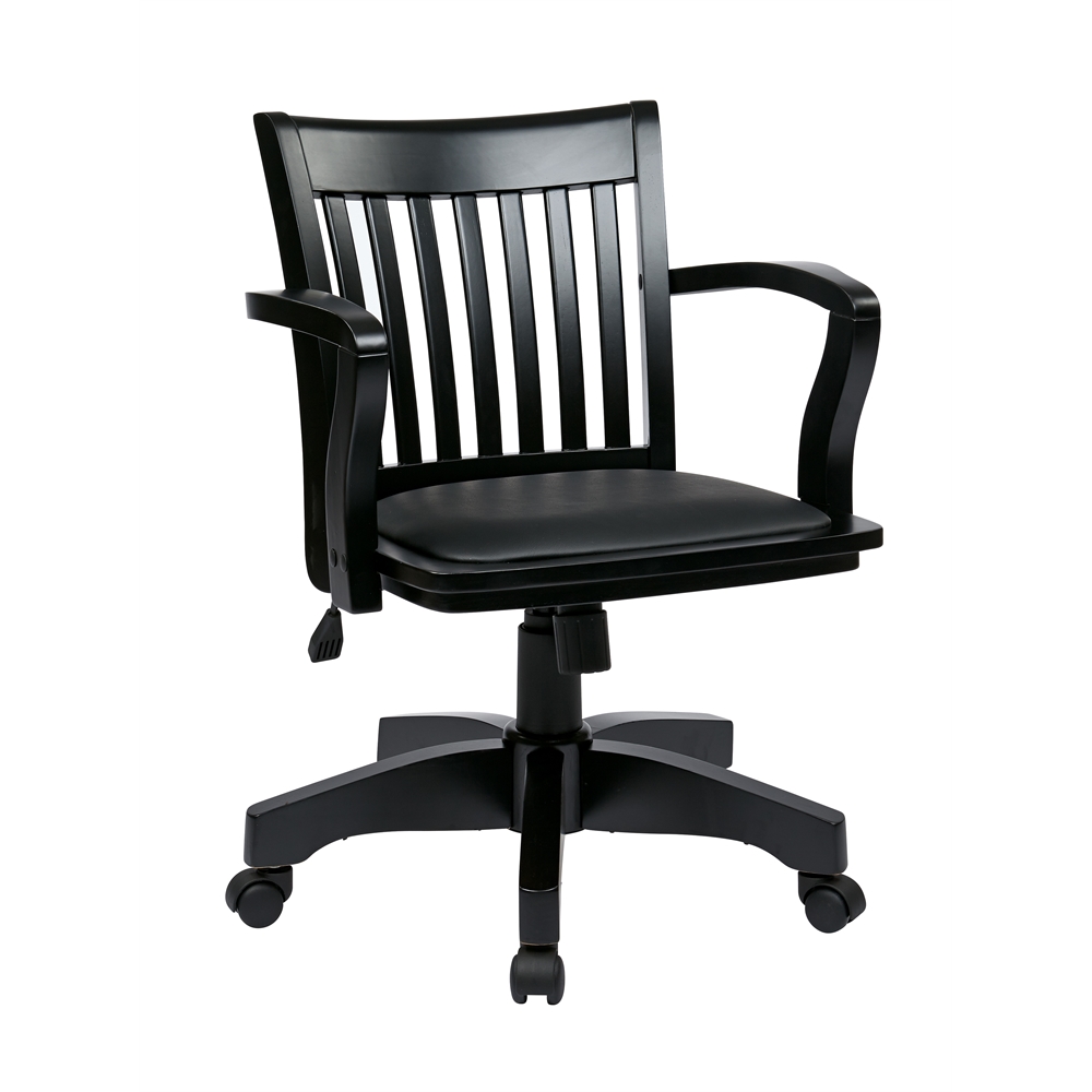 Deluxe Wood Banker's Chair. Picture 1