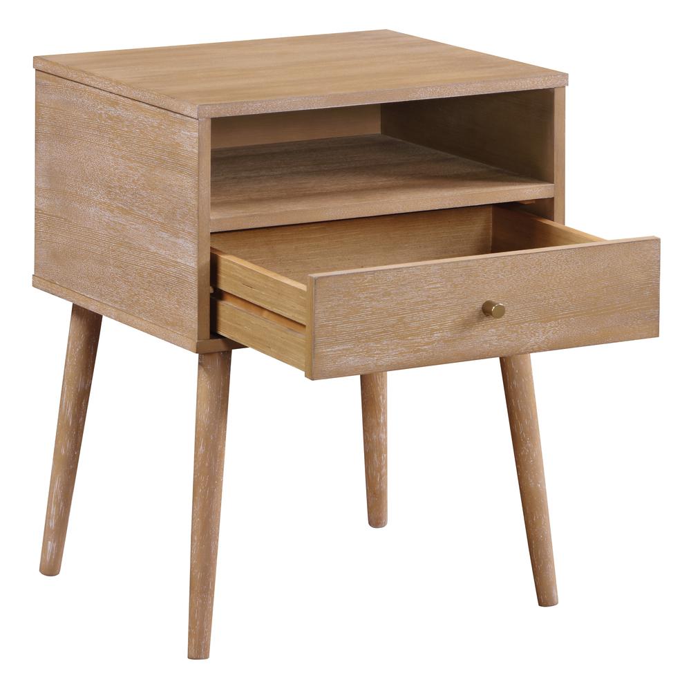 Rena 1-Drawer Side Table with Shelf. Picture 5