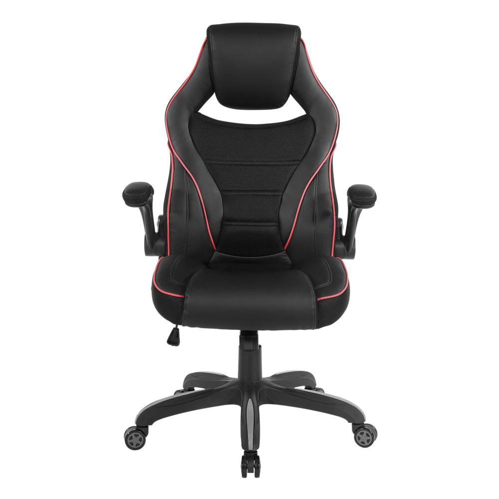 Xeno Gaming Chair in Red Faux Leather, XEN25-RD. Picture 3