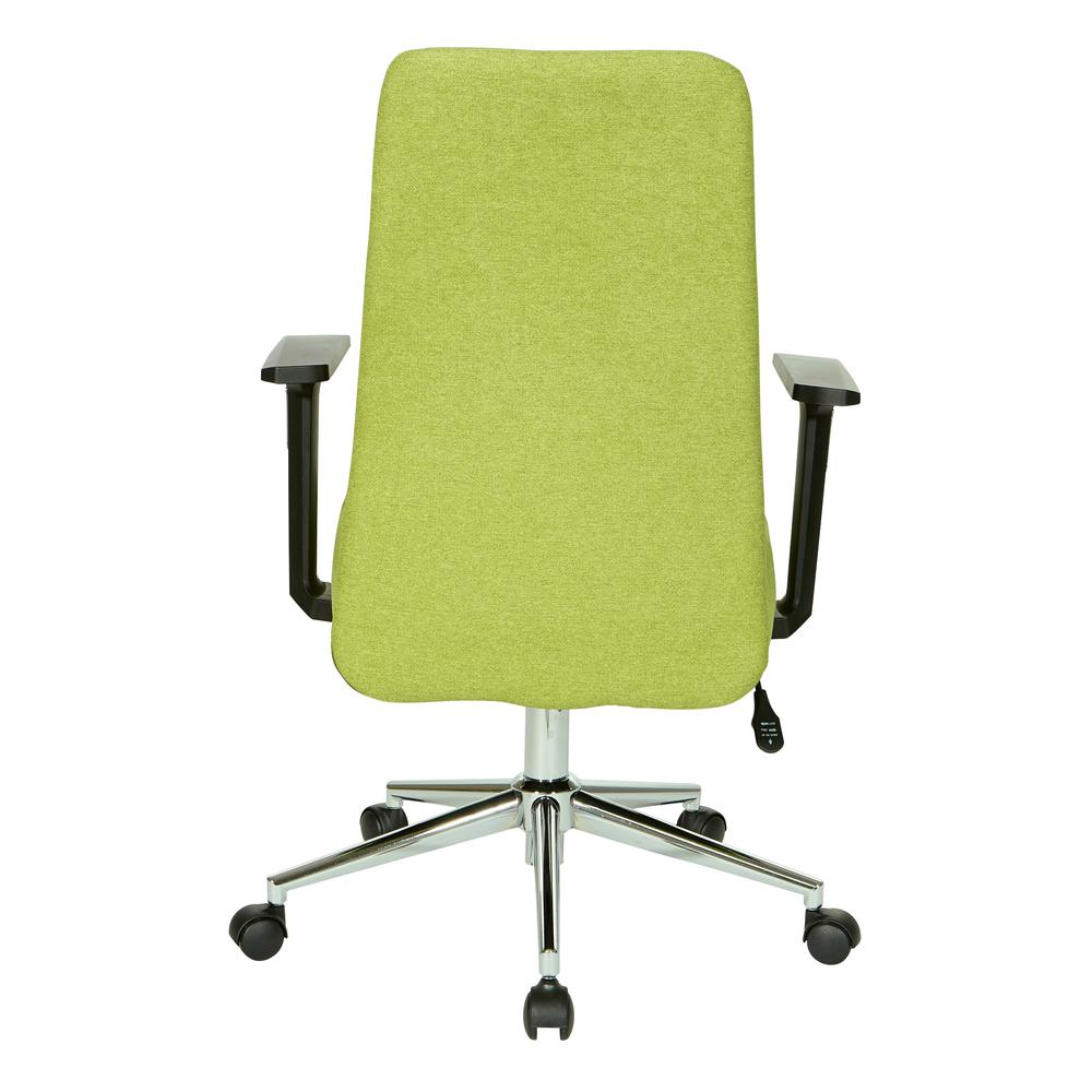 Evanston Office Chair in Basil Fabric with Chrome Base, EVA26-E21. Picture 4