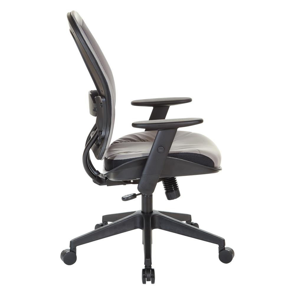 Dark Air Grid® Back Managers Chair, Black/Stratus. Picture 5
