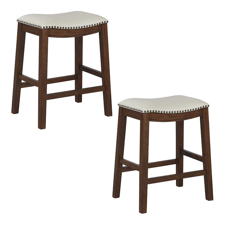 24" Saddle Stool 2-Pack. Picture 1