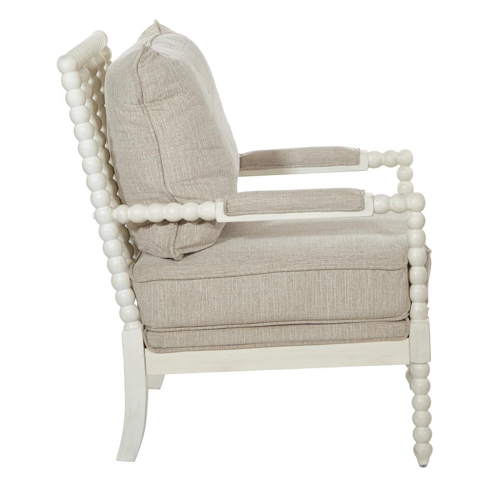 Kaylee Spindle Chair, Beige Linen. Picture 4