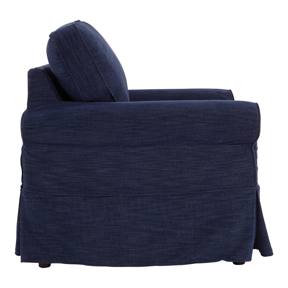 Chair with Navy Slip Cover. Picture 3