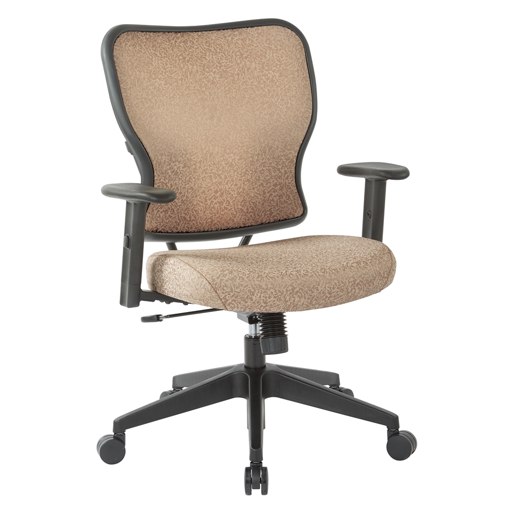 Deluxe 2 to 1 Mechanical Height Adjustable Arms Chair in Sand Fabric. The main picture.