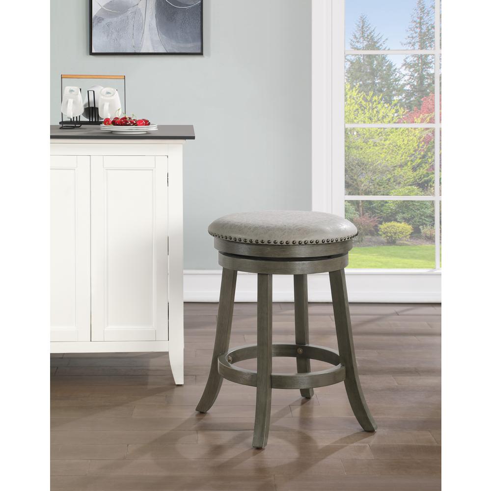 Round Backless Swivel Stool 2 Pack. Picture 5