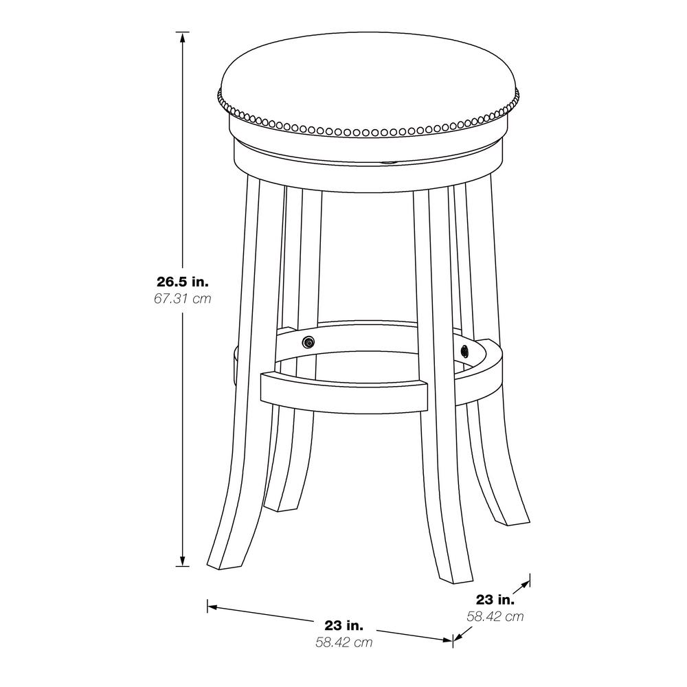 Round Backless Swivel Stool 2-Pack. Picture 4