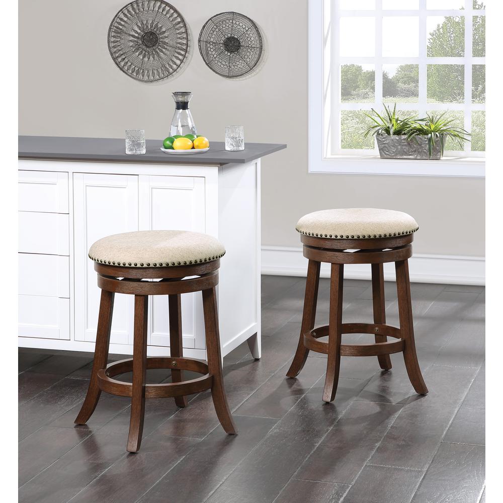 Round Backless Swivel Stool 2 Pack. Picture 6