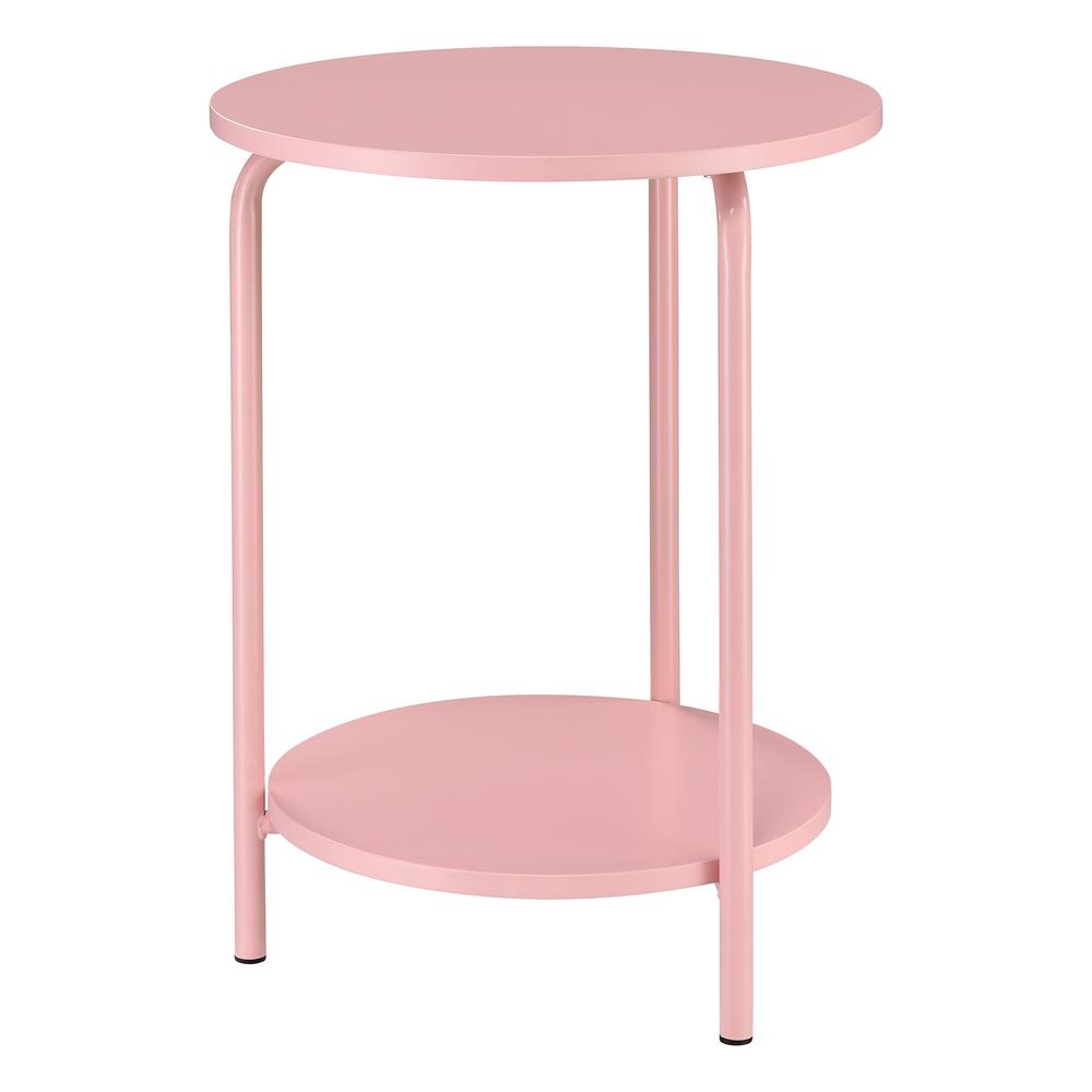 Elgin Metal Accent Table in Pink. Picture 5
