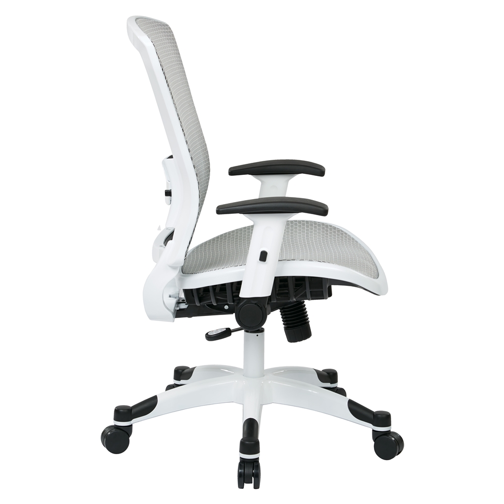 White Frame Managers Chair. Picture 2