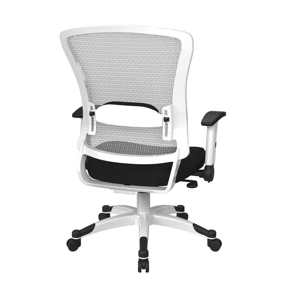 White Frame Managers Chair. Picture 3