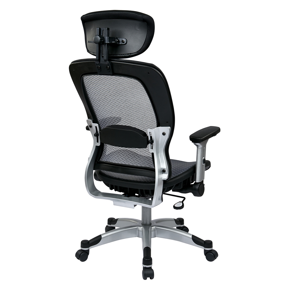 Professional Light Air Grid® Back and Seat Chair with Headrest. Picture 3