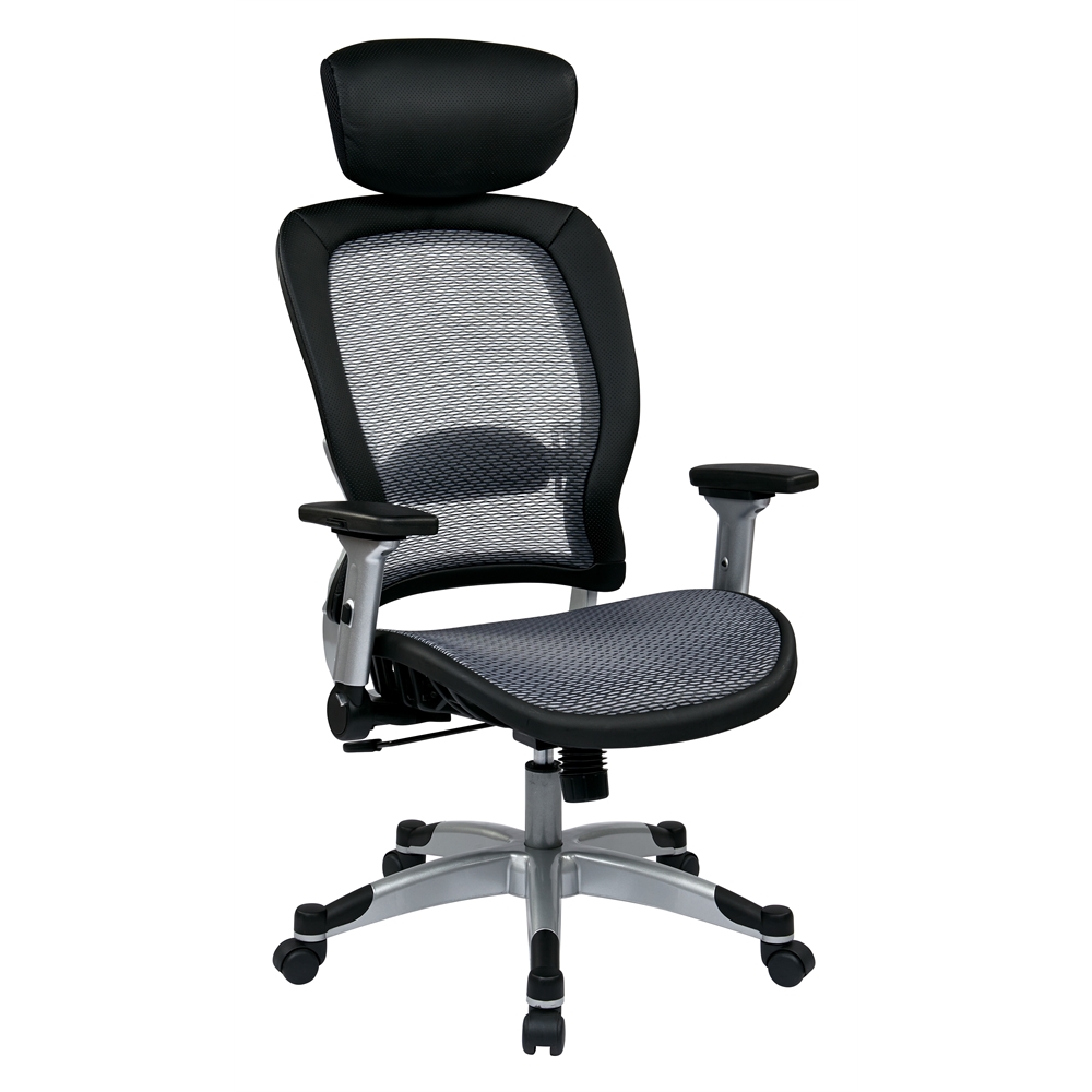 Professional Light Air Grid® Back and Seat Chair with Headrest. Picture 1