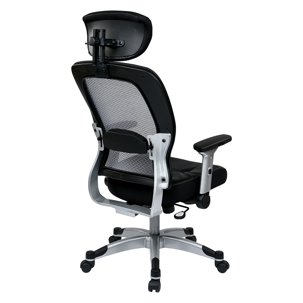 Professional Light Air Grid® Back Chair with Headrest. Picture 3