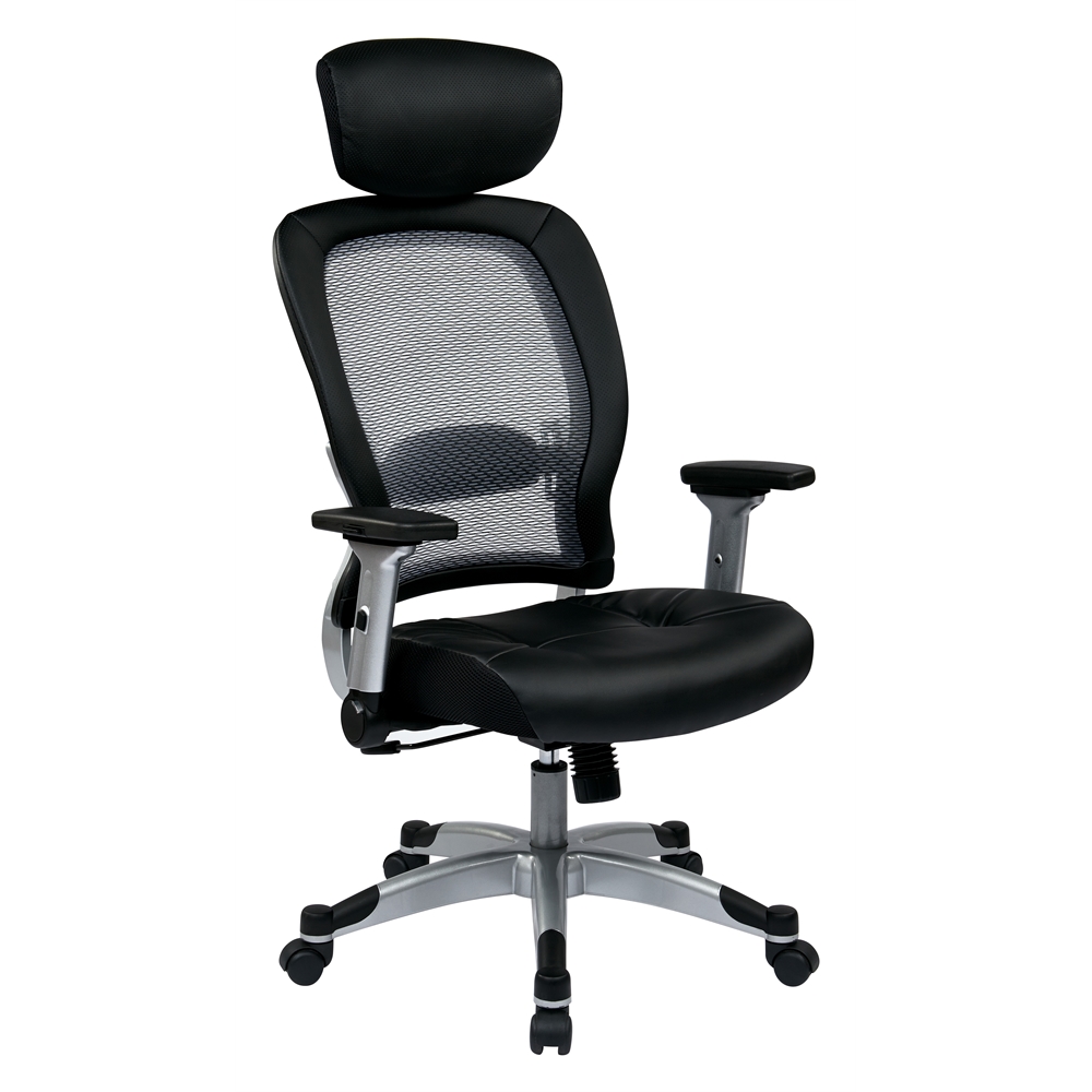 Professional Light Air Grid® Back Chair with Headrest. Picture 1