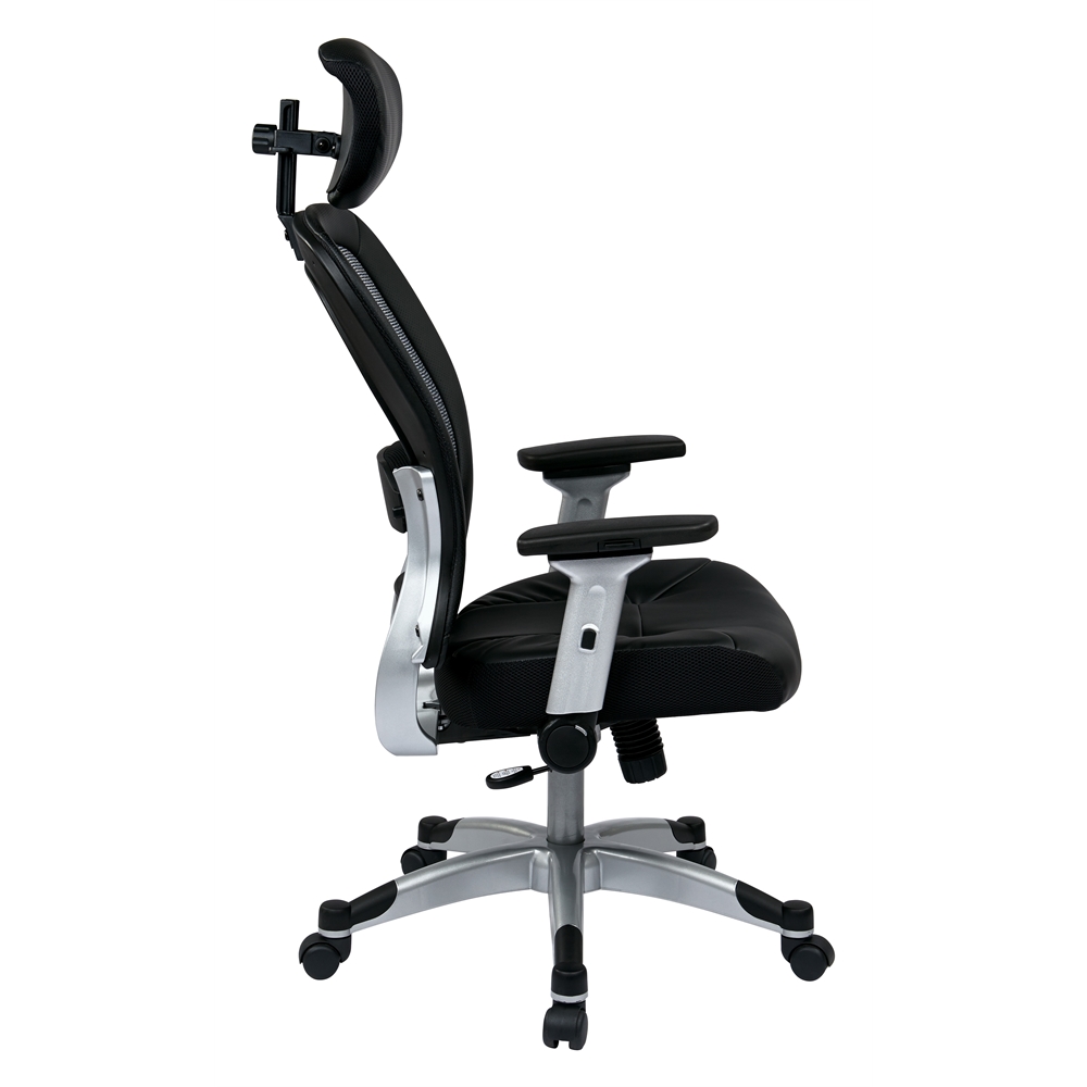 Professional Light Air Grid® Back Chair with Headrest. Picture 2