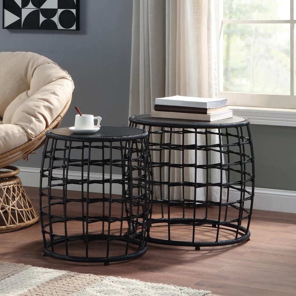 Cambria Drum Nesting Tables 2 Piece. Picture 3