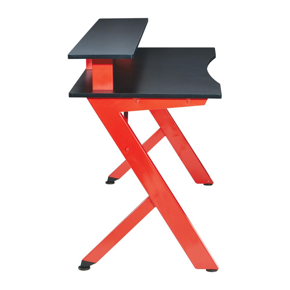 Area51 Battlestation Gaming Desk with Matte Red Legs, ARE25-RD. Picture 3