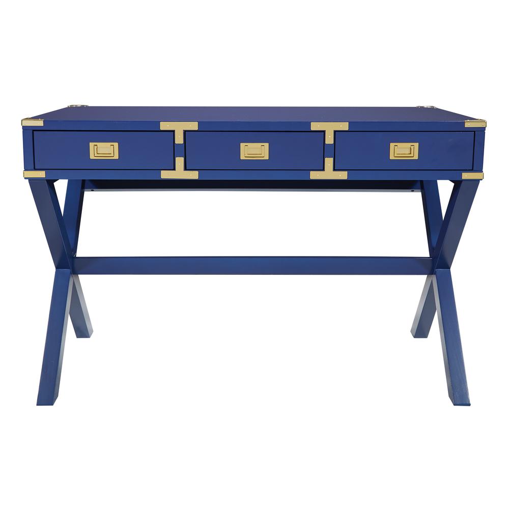 Wellington 46" Desk with Power in Lapis Blue Finish, WELP4630-LP. Picture 3