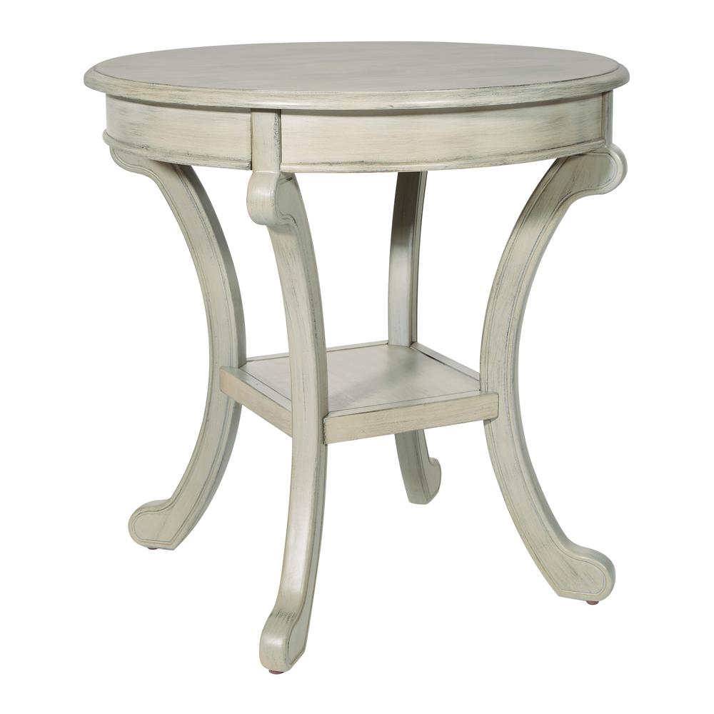 Vermont Accent Table in Antique Grey Stone Finish, BP-VMTAT-YCM6. Picture 1