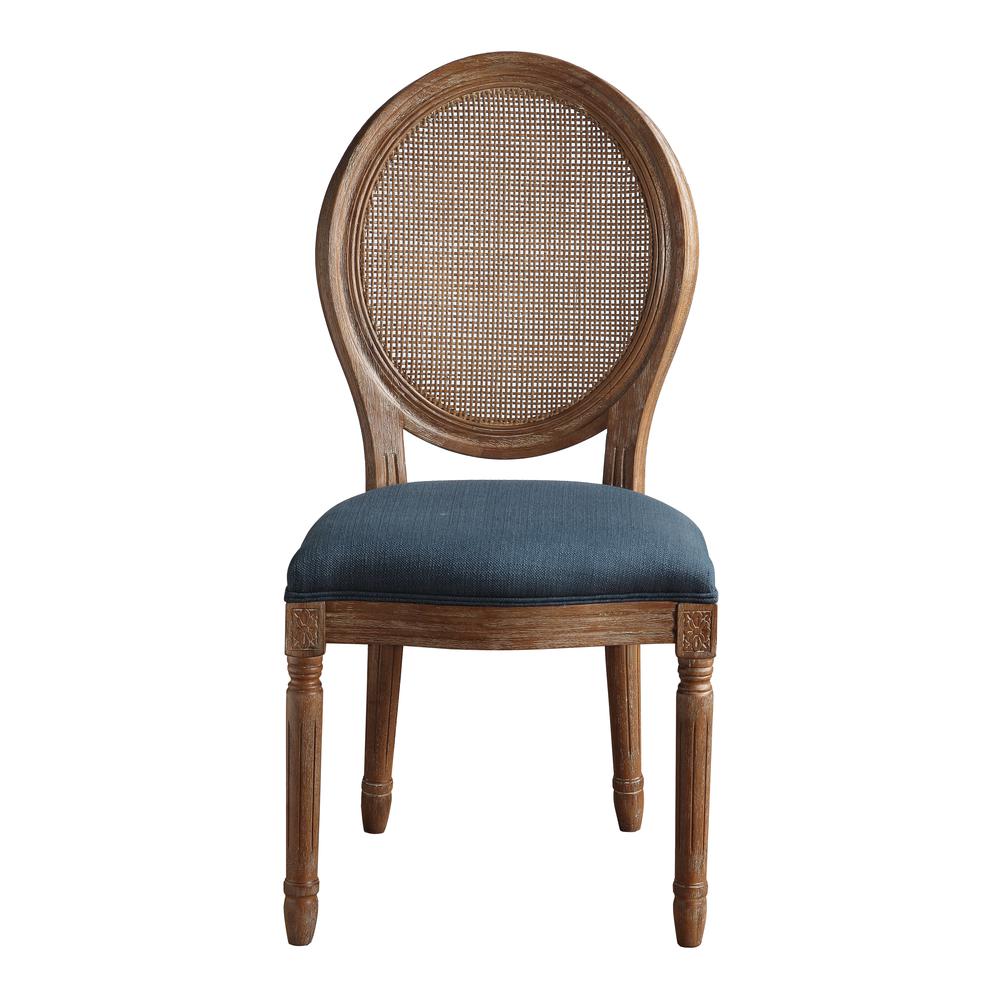 Stella Cane Back Chair in Azure Fabric, STE-K14. Picture 2