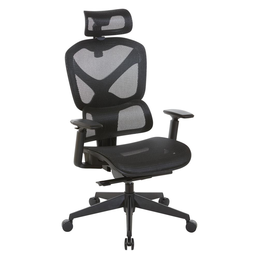 Mesh Back Manager’s Chair with Headrest. Picture 1