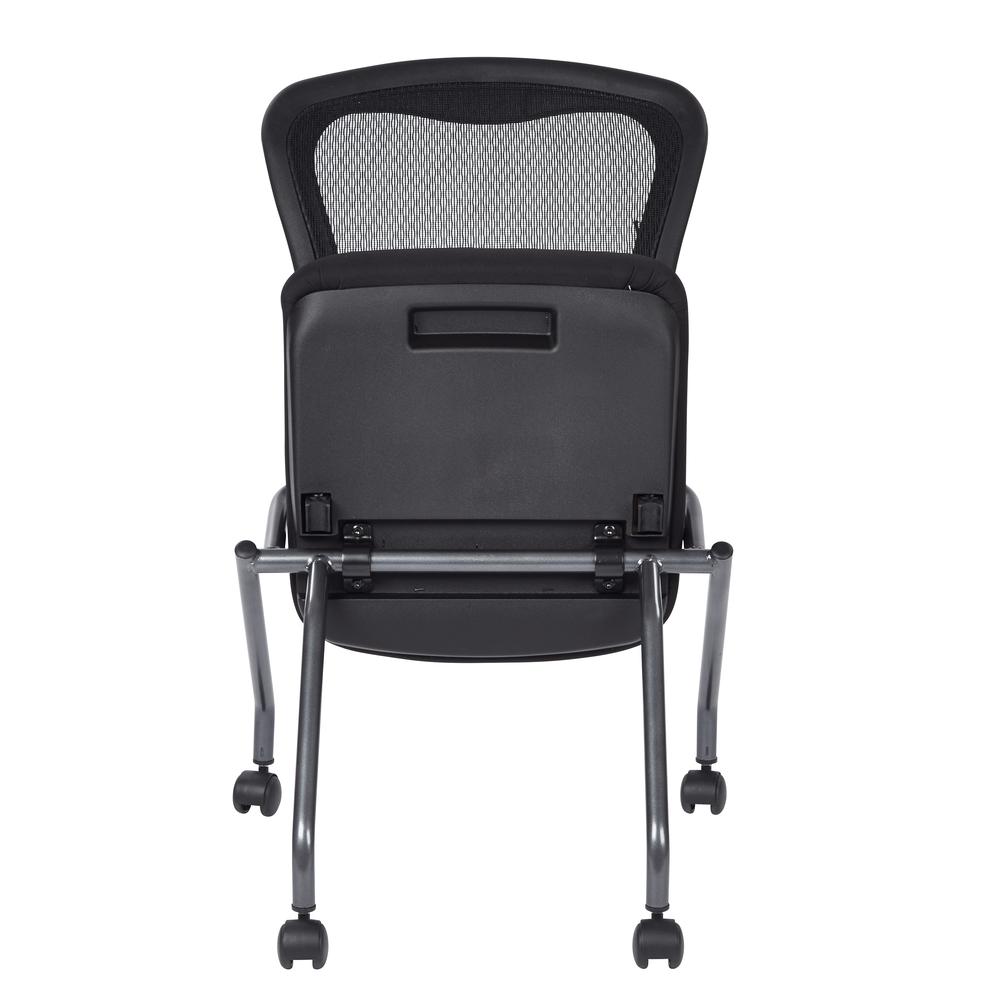 Deluxe Armless Folding Chair With ProGrid® Back. Picture 5