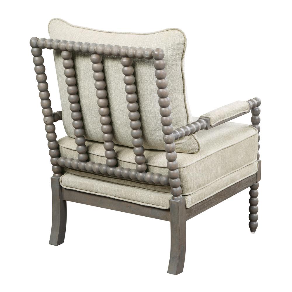 Abbott Chair in Linen Fabric with Brushed Grey Base K/D, ABB-BY6. Picture 4