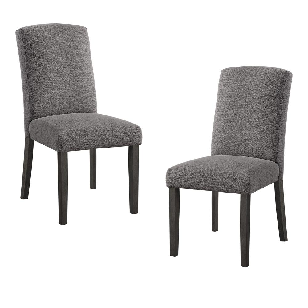 Everly Dining Chair 2pk, Charcoal. Picture 1