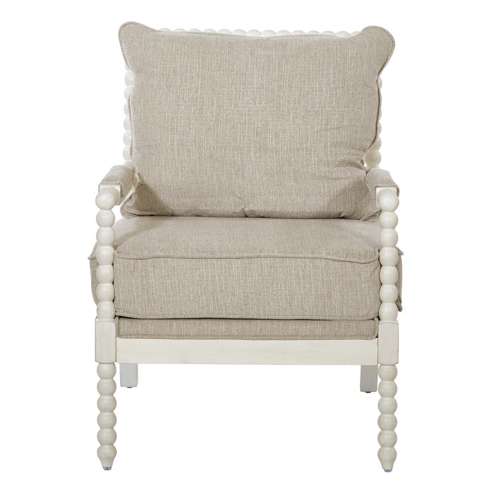 Kaylee Spindle Chair, Beige Linen. Picture 3
