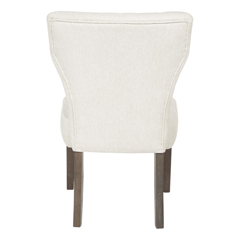Andrew Dining Chair in Cream with Grey Brushed Legs, ANDG-H15. Picture 5