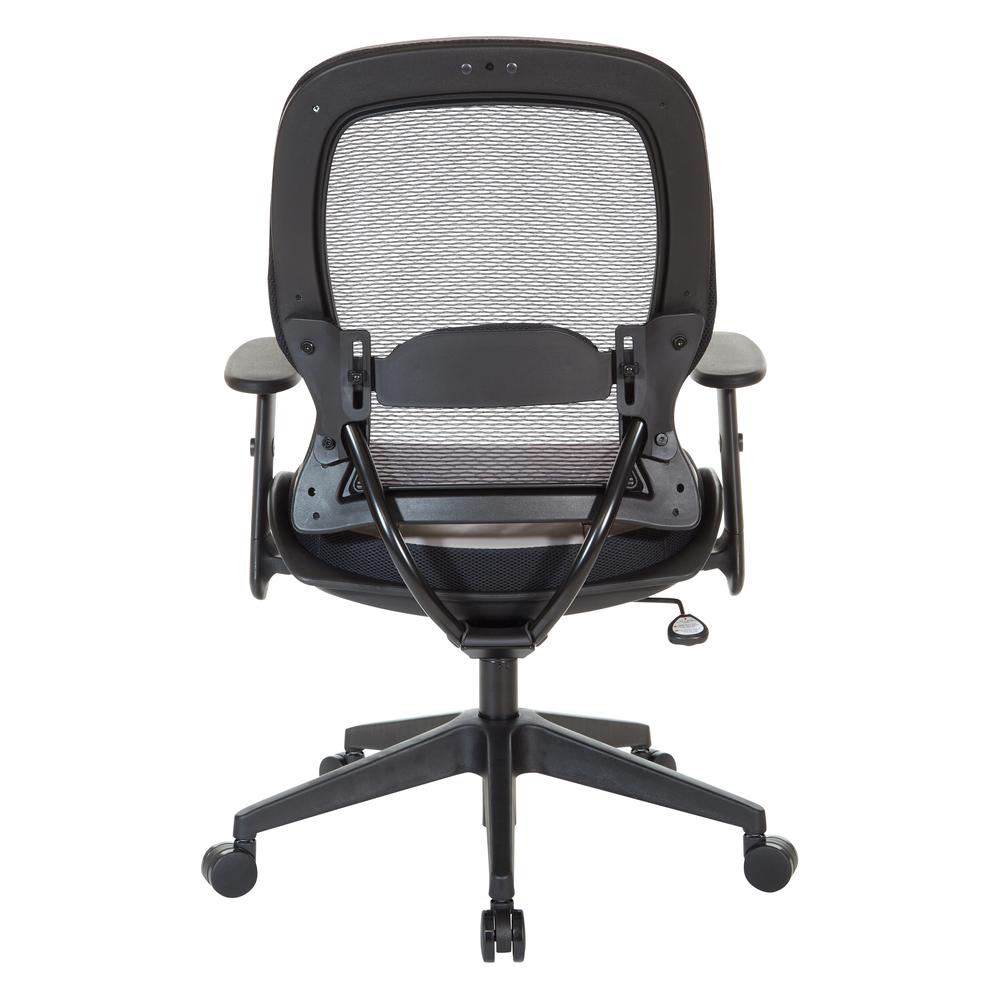 Dark Air Grid® Back Managers Chair, Black/Stratus. Picture 7