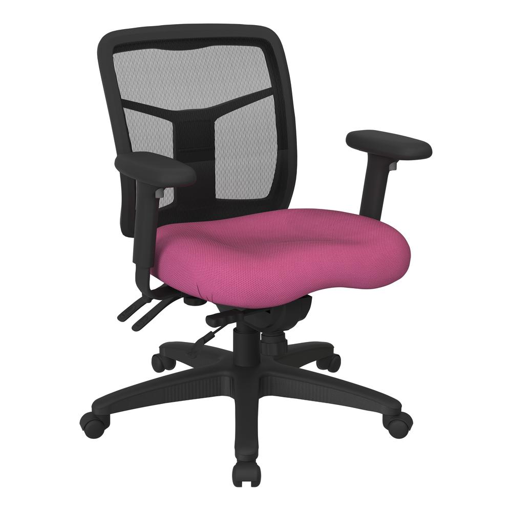 ProGrid Mesh High Back Chair w/Fabric Seat