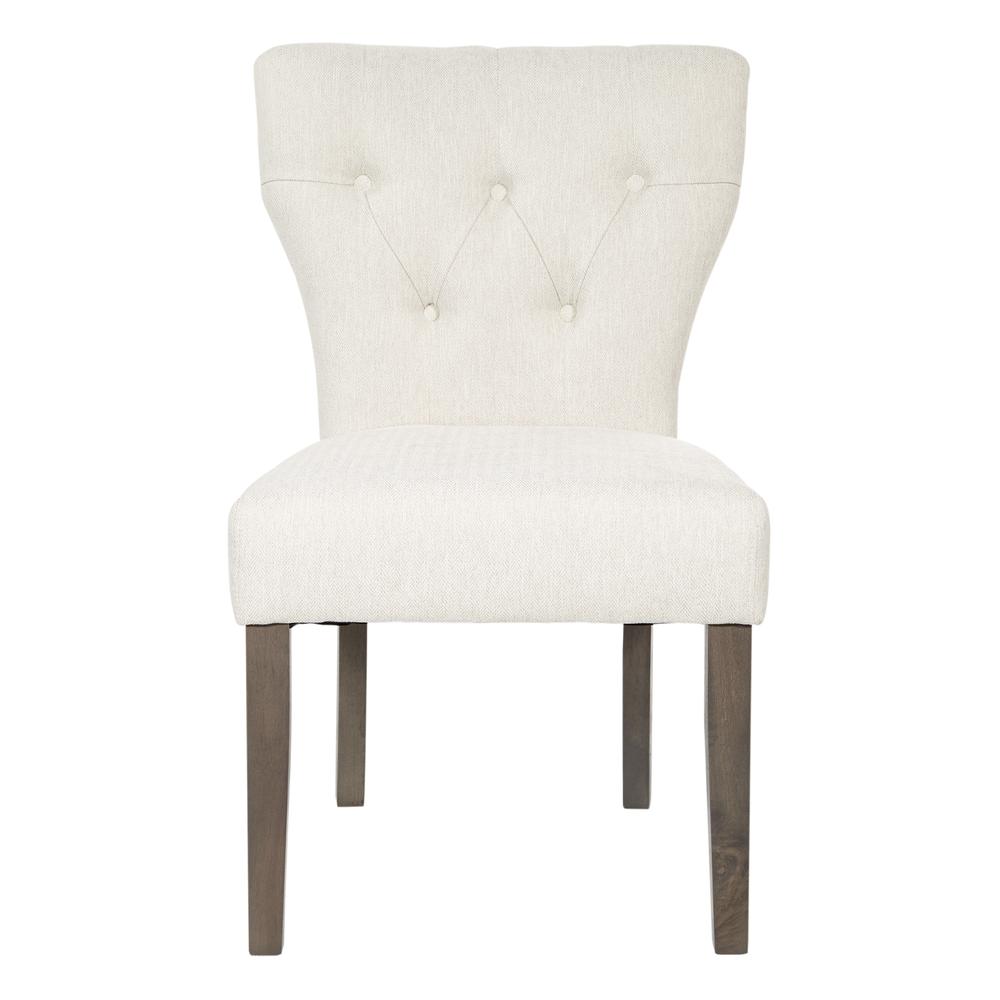 Andrew Dining Chair in Cream with Grey Brushed Legs, ANDG-H15. Picture 3
