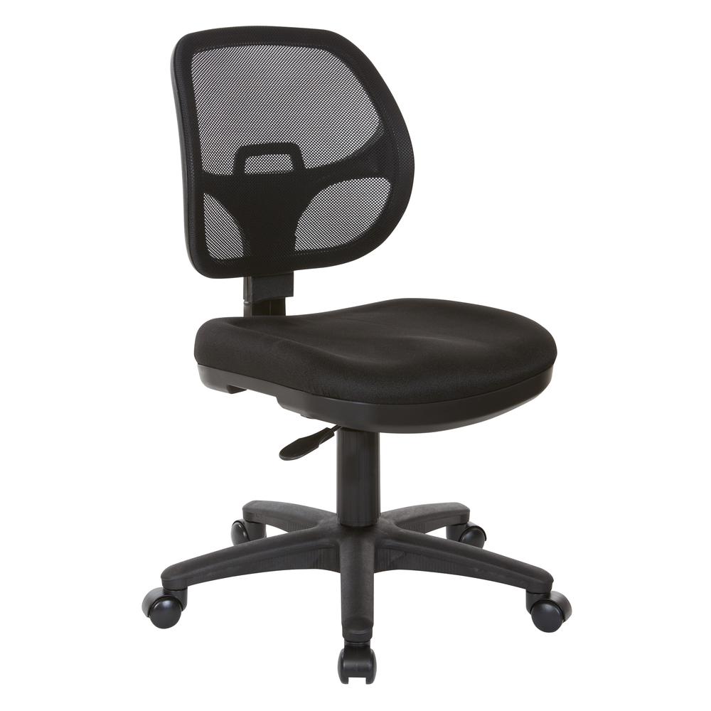 Mesh Screen Back Task Chair with Fabric Seat. Picture 1