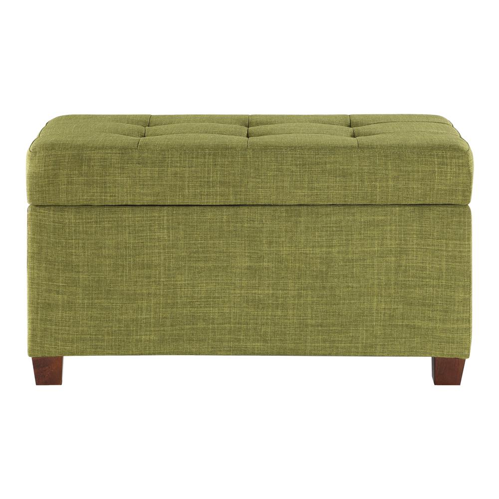 Storage Ottoman in Green Fabric, MET804-M17. Picture 3