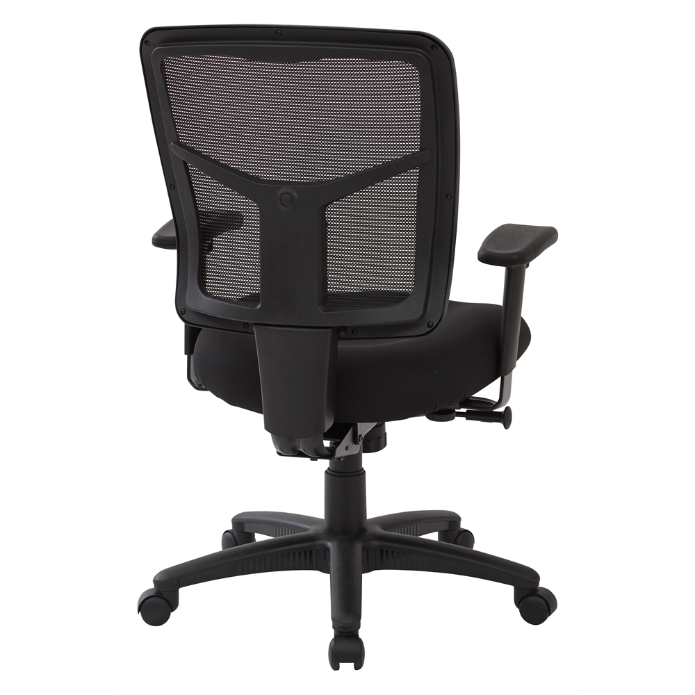Black Mesh Back with Dove Black Fabric Seat Chair, 2-to-1 Synchro Tilt. Picture 3